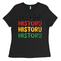 Black i am black history Ladies Tee - MaliasSmallBusiness