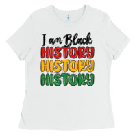 White i am black history Ladies Tee - MaliasSmallBusiness