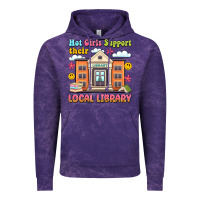 Cloud Purple hot girls support their local library Vintage Hoodie - Artiststas