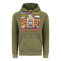 Hot Girls Support Their Local Library Vintage Hoodie | Teevron