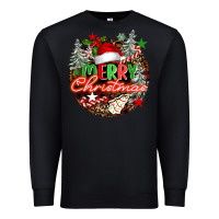 Black Merry christmas Premium Sweatshirt - FaDigitalArtStudio