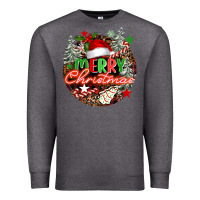 Charcoal Heather Merry christmas Premium Sweatshirt - FaDigitalArtStudio
