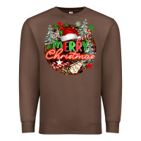Chestnut Merry christmas Premium Sweatshirt - FaDigitalArtStudio