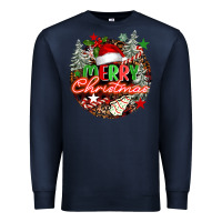 Navy Merry christmas Premium Sweatshirt - FaDigitalArtStudio