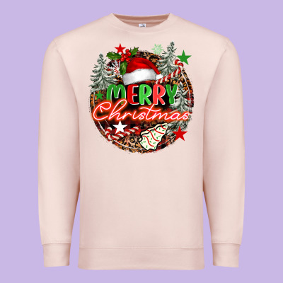 Merry Christmas Premium Sweatshirt Designed By Fadigitalartstudio