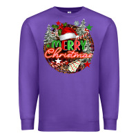 Purple Merry christmas Premium Sweatshirt - FaDigitalArtStudio