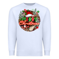 White Merry christmas Premium Sweatshirt - FaDigitalArtStudio