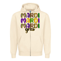 Sandshell mardi mardi mardi gras Zipper Hoodie - OliviaCreatesArt
