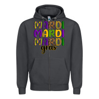 Smoke mardi mardi mardi gras Zipper Hoodie - OliviaCreatesArt
