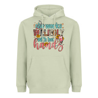 Matcha she works willingly with her hands Heavyweight Hoodie - FaDigitalArtStudio