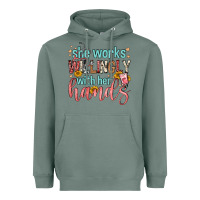 Sage she works willingly with her hands Heavyweight Hoodie - FaDigitalArtStudio