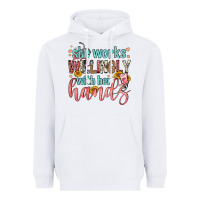 White she works willingly with her hands Heavyweight Hoodie - FaDigitalArtStudio