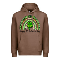 Chestnut Happy St. Patrick's Day rainbow Premium Hoodie - OliviaCreatesArt
