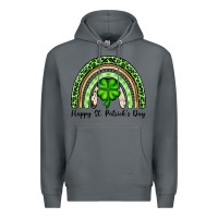 Rock Happy St. Patrick's Day rainbow Premium Hoodie - OliviaCreatesArt