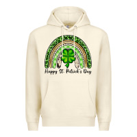 Sandshell Happy St. Patrick's Day rainbow Premium Hoodie - OliviaCreatesArt