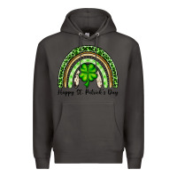 Smoke Happy St. Patrick's Day rainbow Premium Hoodie - OliviaCreatesArt