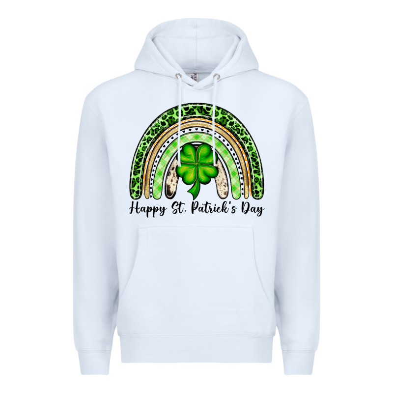 Happy St. Patrick's Day Rainbow Premium Hoodie by OliviaCreatesArt | Teevron