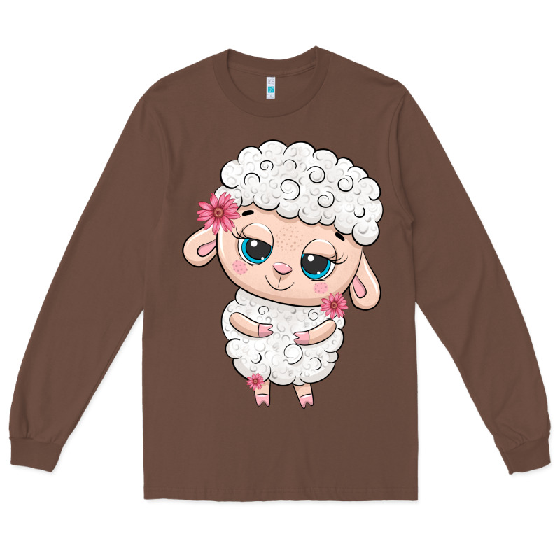 Cute Sheep Long Sleeve Tee by texasbilliewilder | Teevron