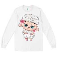 White cute sheep Long Sleeve Tee - texasbilliewilder