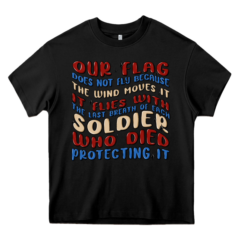 Our Flag Heavy Core Tee by MaliasSmallBusiness | Teevron
