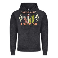 Vintage Black smoke away a sh tty day Vintage Hoodie - Artiststas