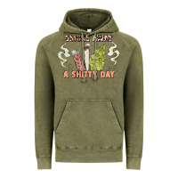 Vintage Olive smoke away a sh tty day Vintage Hoodie - Artiststas