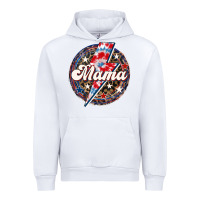 White Western Mama Patriotic Urban Hoodie - LillyAllenDesigns