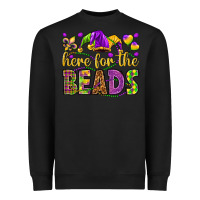 Black Here for the beads Heavyweight Sweatshirt - HowdyJamesFarm