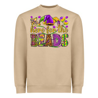 Mushroom Here for the beads Heavyweight Sweatshirt - HowdyJamesFarm
