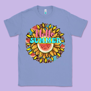 Hello Summer Classic Tee Designed By Jahusdesignshop