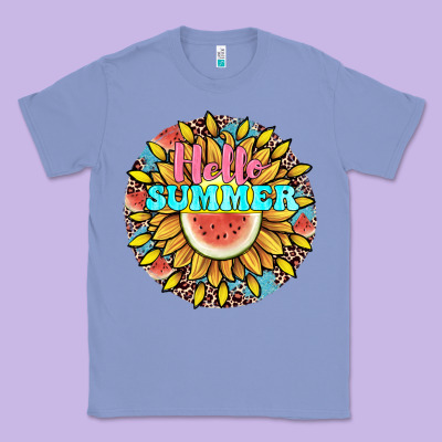 Hello Summer Classic Tee Designed By Jahusdesignshop