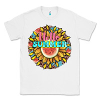 White hello summer Classic Tee - JahusDesignShop