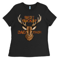 Black best buckin' dad ever deer Ladies Tee - Jasminsmagicworld