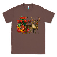 Chestnut merry christmas two deers Classic Tee - LillyAllenDesigns