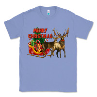 Colony Blue merry christmas two deers Classic Tee - LillyAllenDesigns