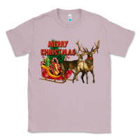 Lilac merry christmas two deers Classic Tee - LillyAllenDesigns