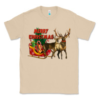 Mushroom merry christmas two deers Classic Tee - LillyAllenDesigns