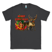 Smoke merry christmas two deers Classic Tee - LillyAllenDesigns