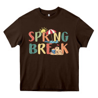 Chocolate Brown spring break Heavy Core Tee - MaliasSmallBusiness