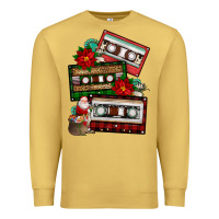 Antique Gold christmas cassette gemstone Premium Sweatshirt - FaDigitalArtStudio