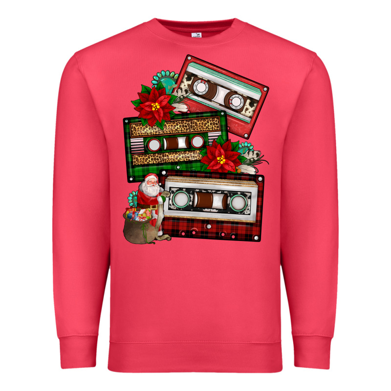 Christmas Cassette Gemstone Premium Sweatshirt by FaDigitalArtStudio | Teevron