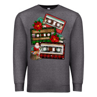 Charcoal Heather christmas cassette gemstone Premium Sweatshirt - FaDigitalArtStudio