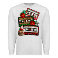 Oatmeal Heather christmas cassette gemstone Premium Sweatshirt - FaDigitalArtStudio
