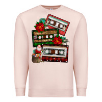 Pale Pink christmas cassette gemstone Premium Sweatshirt - FaDigitalArtStudio