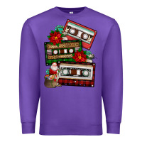 Purple christmas cassette gemstone Premium Sweatshirt - FaDigitalArtStudio