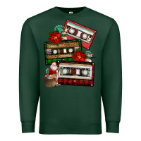 Sports Green christmas cassette gemstone Premium Sweatshirt - FaDigitalArtStudio