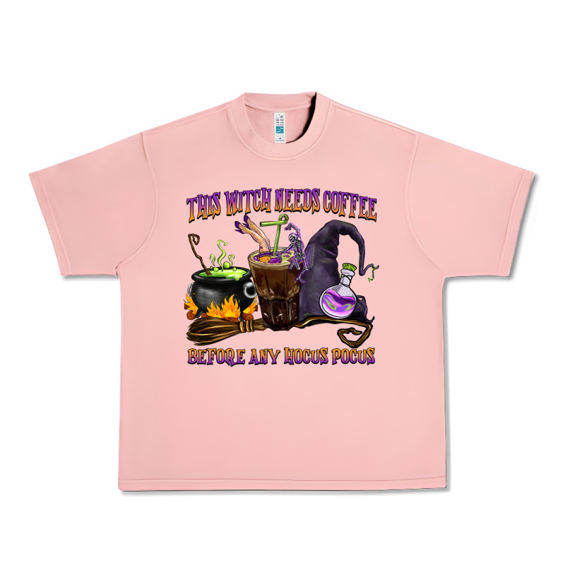 This Witch Needs Coffee Before Any Hocus Pocus Urban Heavy Tee by BarkalooDesign | Teevron