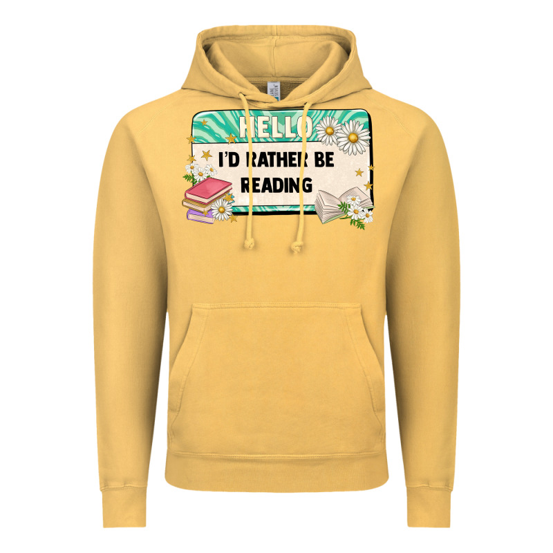 Hello Id Rather Be Reading Vintage Hoodie by Artiststas | Teevron