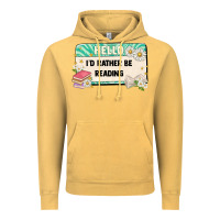 Vintage Mustard hello id rather be reading Vintage Hoodie - Artiststas
