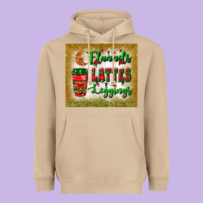 Flannels Lattes Leggings Tumbler Heavyweight Hoodie Designed By Bundleandbundleshop